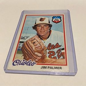 Jim Palmer 1978 Topps Baseball Card vintage collectible 70s